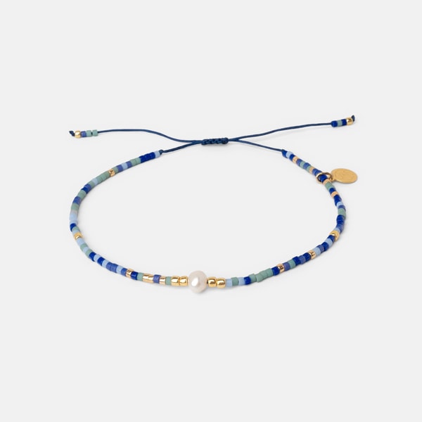 Fleurs des Pr&eacute;s Jewelry Armband Gala Perle Blau Bewertung