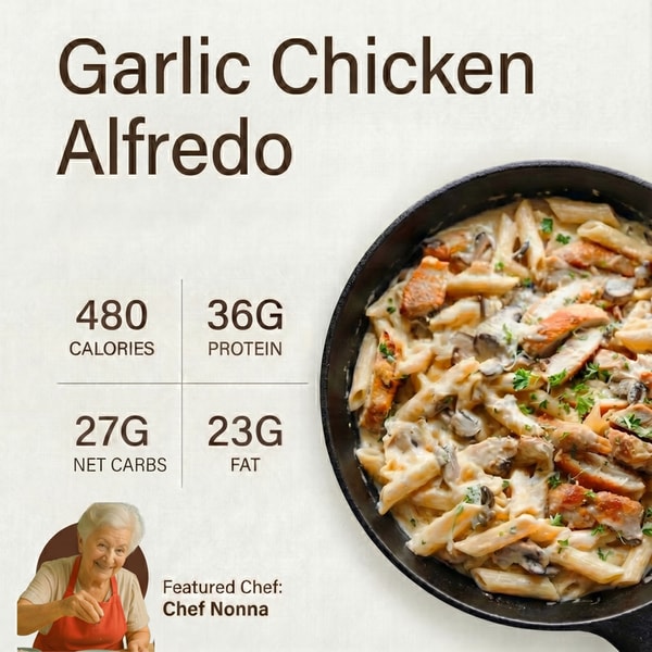 FlexPro Meals Garlic Chicken Alfredo Review