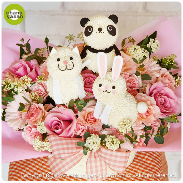 Flower Message Ohanayasan 花パンダ＆花うさぎ＆花ネコ レビュー