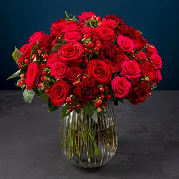 Flowers Deluxe Rosenstrau&szlig; K&ouml;nigliche Leidenschaft Bewertung