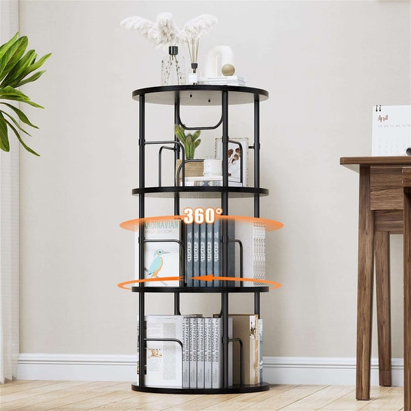 Flycity 3-5 Tier Rotating Bookshelf Review