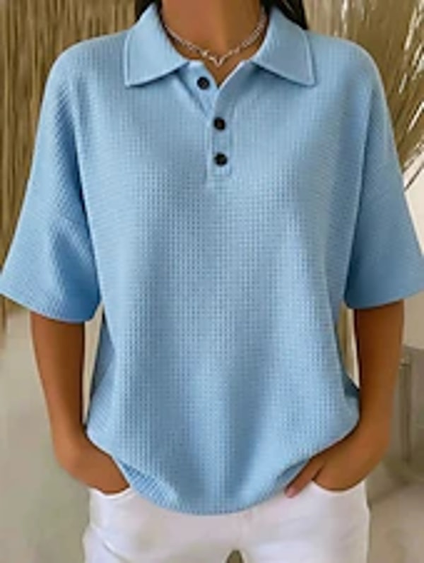 LightInTheBox Women's Waffle Shirt Review