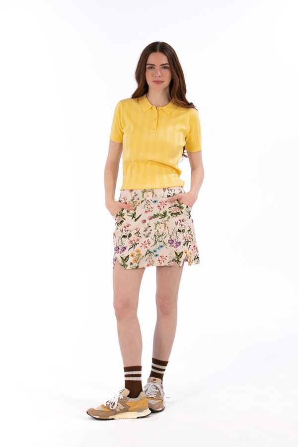 Foray Golf Mille Fleurs Notch Hem Skirt Review