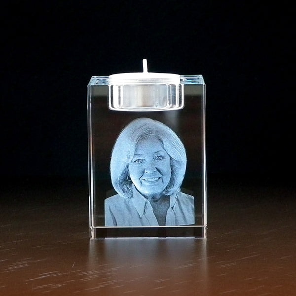 Foto in glas Waxinelichthouder 3D Beoordeling