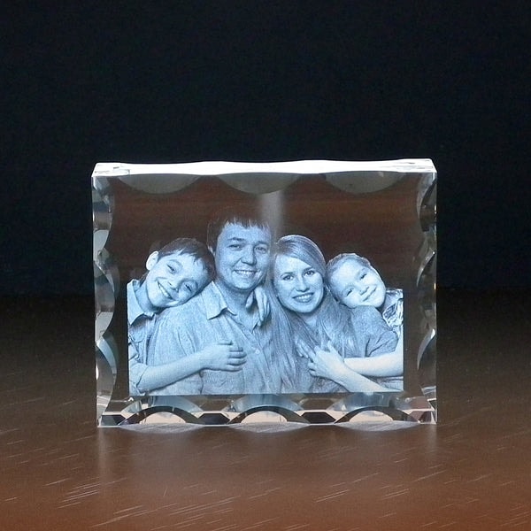 Foto in glas Ribbel Blok Liggend Beoordeling