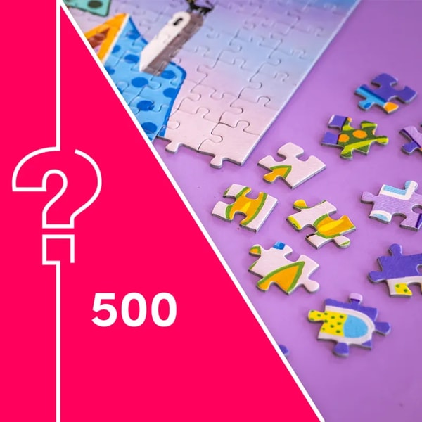Fou de Puzzle Puzzle Myst&egrave;re sans Boite & sans Image Sachet de 500 Pi&egrave;ces Avis