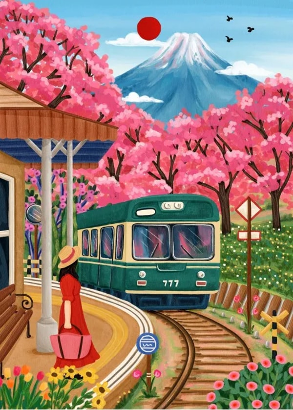 Fou de Puzzle Fuji Blossoms Review