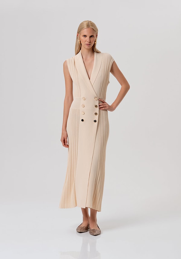 Fracomina Long knitted sleeveless dress Recensione