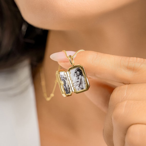 Francesca Jewellery Amata Bevel Photo Locket Necklace Review