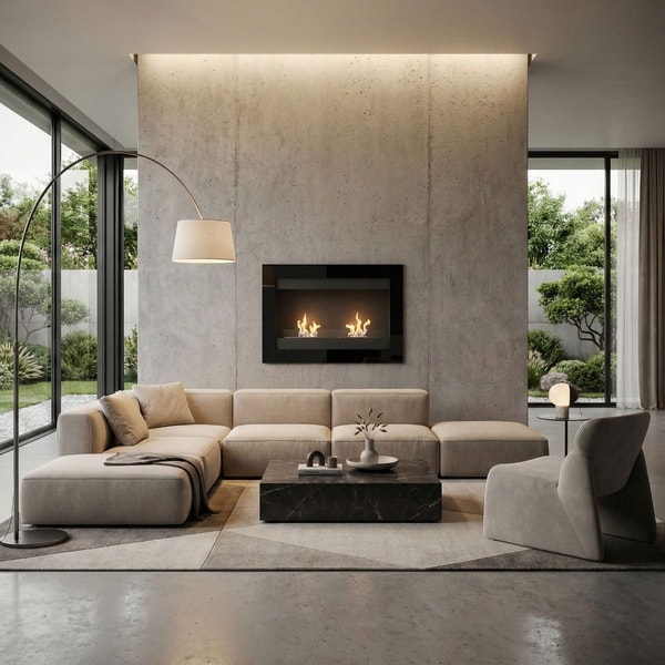 Franchini Shop Vespasiano - Chimenea de pared a bioetanol Rese&ntilde;a