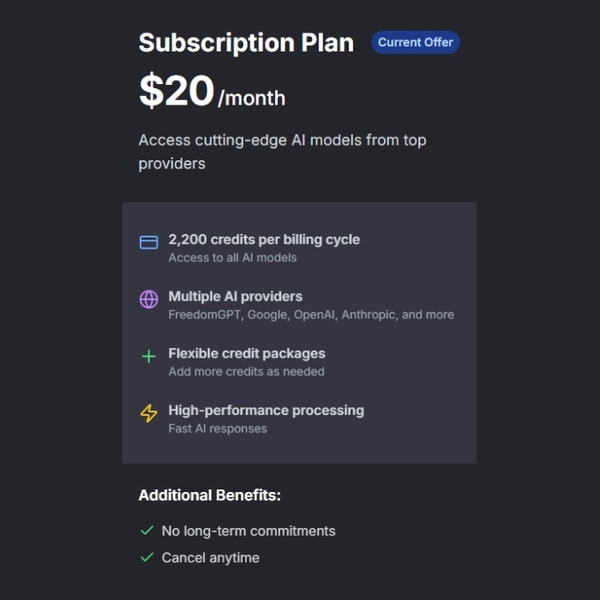 FreedomGPT Subscription and Performance 