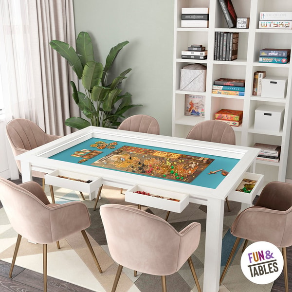 Fun & Tables Mesa Rectangular Blanco Polar Rese&ntilde;a