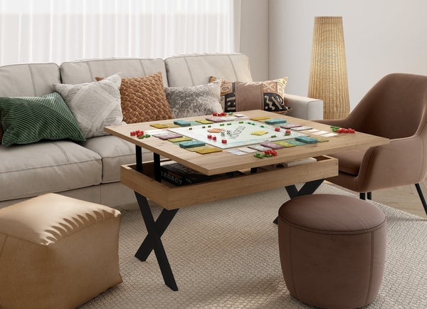 Fun & Tables Mesa De Centro Extensible Cuadrada Rese&ntilde;a