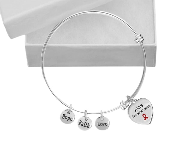 Fundraising For A Cause AIDS Awareness Heart Retractable Charm Bracelets Review