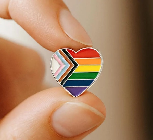 Fundraising For A Cause Heart Daniel Quasar Flag Lapel Pins Review
