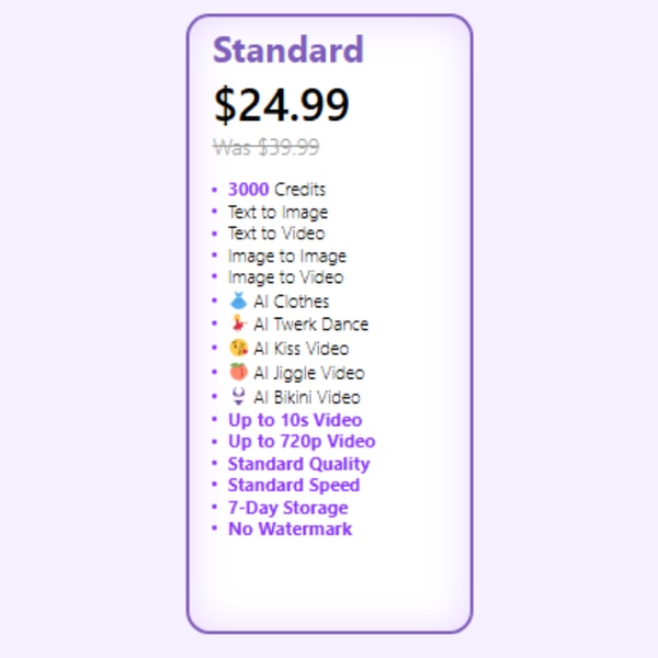 Funy AI Standard Credit Package Review