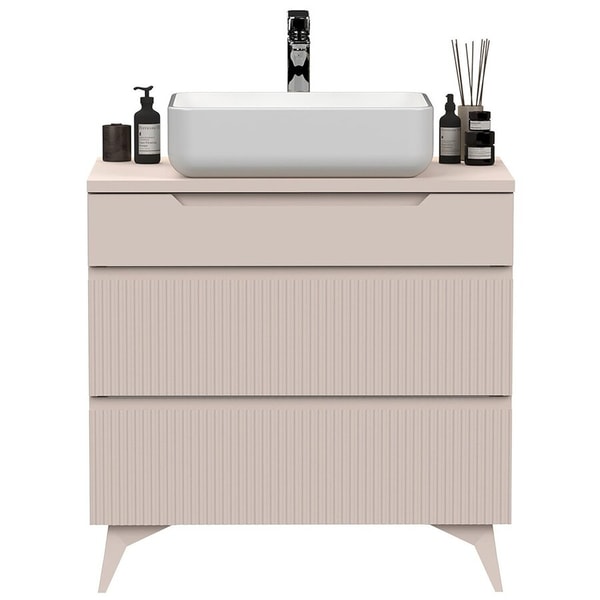 Furnea Rio Cashmere Wastafel en Onderkast Staand 80 cm Beoordeling