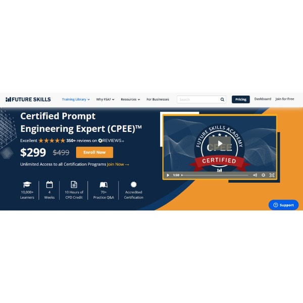 Future Skills Academy Certified Prompt Engineering Expert Review