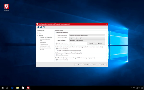 G DATA Internet Security Avalia&ccedil;&atilde;o