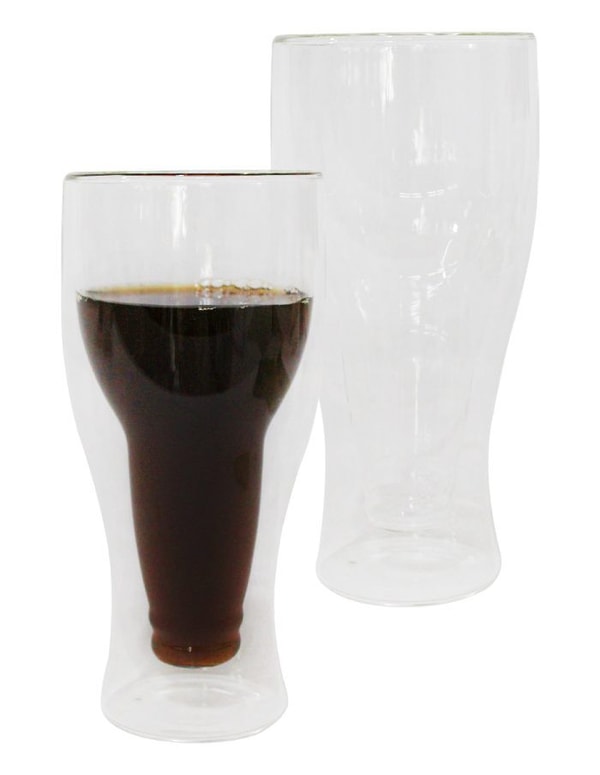 Galer&iacute;as El Triunfo Juego de 2 Vasos Doble Fondo Cerveza Rese&ntilde;a