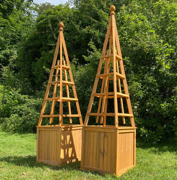 Garden Selections Wooden Garden Obelisk Planter Review