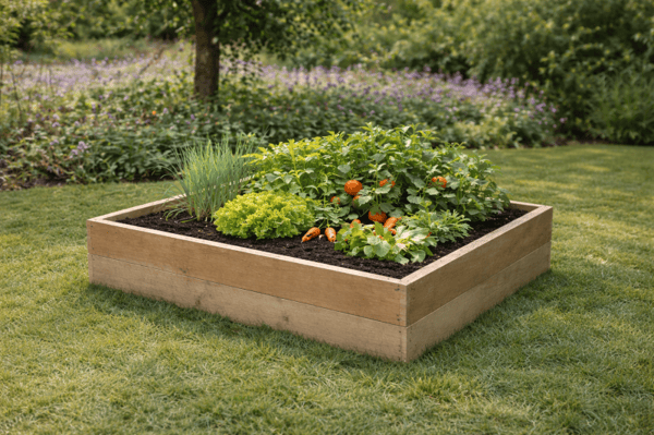 Garden Troughs and Planters Rough Sawn Raised Bed Frame Review