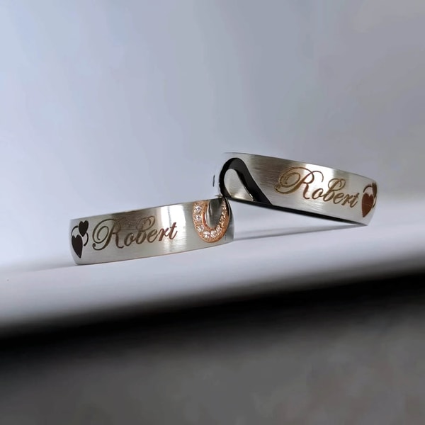 Gardenia Matching Heart Promise Ring Set Review