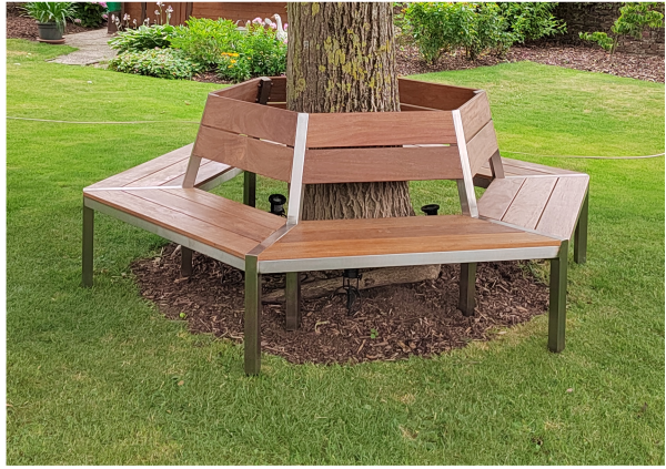 Gartenm&ouml;bel nach Ma&szlig; Edelstahlbank Rundbank Baumbank Bewertung