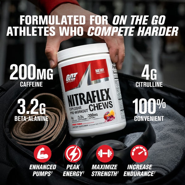 GAT Sport Nitraflex Pre-workout Chews Review