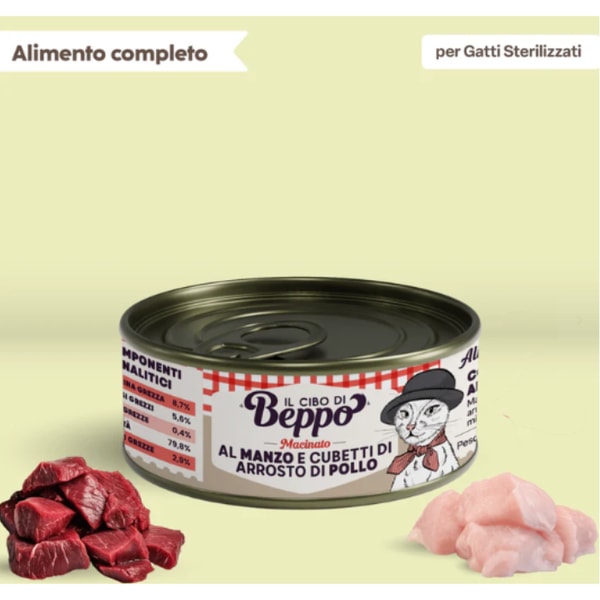 Gatto con Personalit&agrave; Il Cibo di Beppo Umido Recensione
