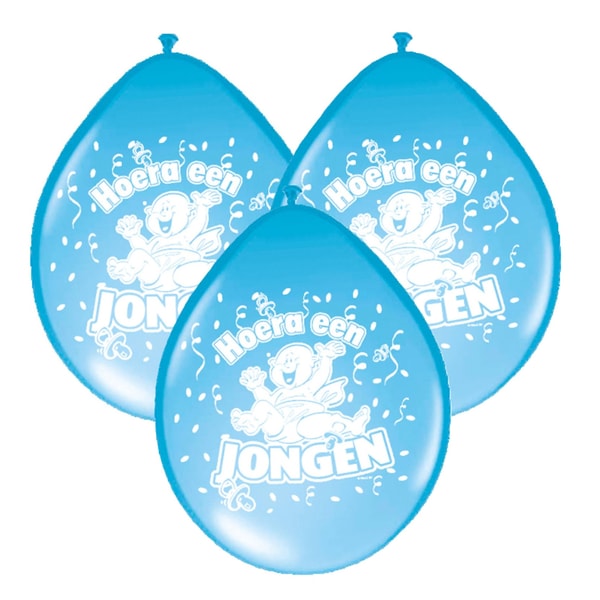 Geboorte feestwinkel Folat Ballonnen geboorte jongen - blauw - 8x stuks Beoordeling
