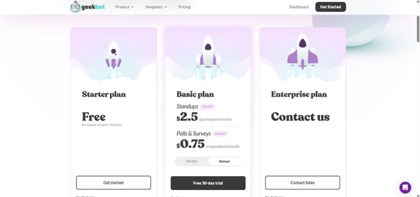 Geekbot Pricing Review