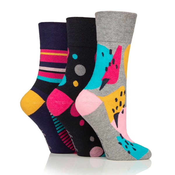 Gentle Grip 3 Pairs Ladies Colourburst Cotton Socks Review