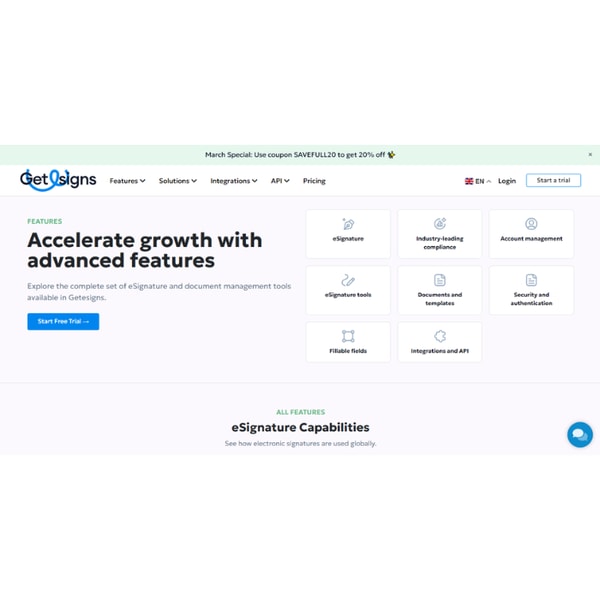 GetEsigns Features and Functionality