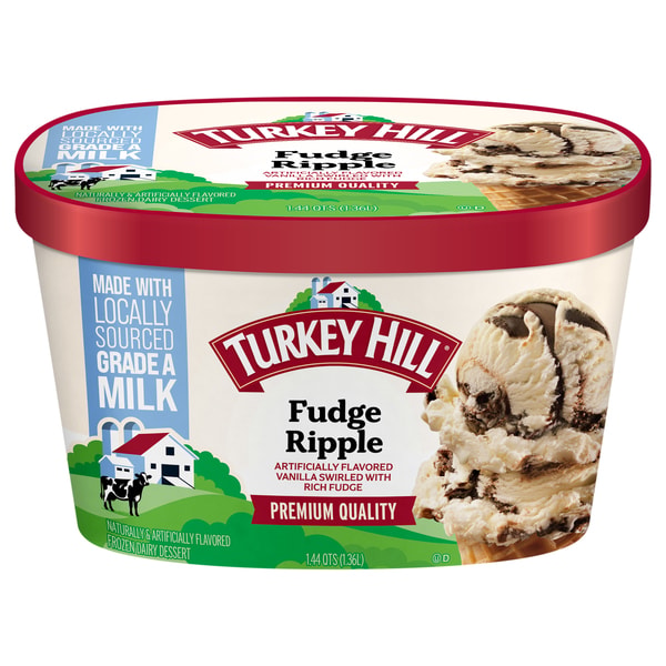 Giant Food Turkey Hill Fudge Ripple Vanilla Ice Cream Review