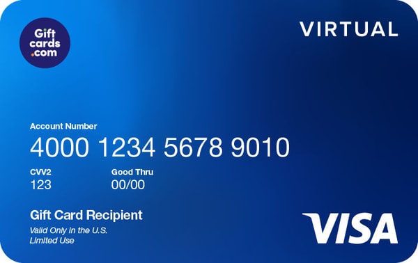 GiftCards.com Visa Virtual Gift Card Review