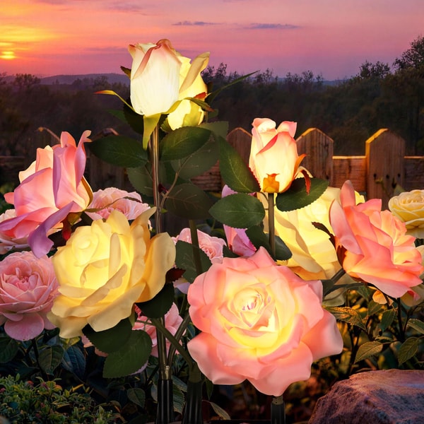 Gigalumi Artificial Rose Solar Lights Review