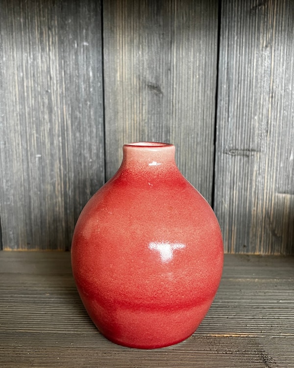 Gina DeSantis Ara Vase in Strawberry Review