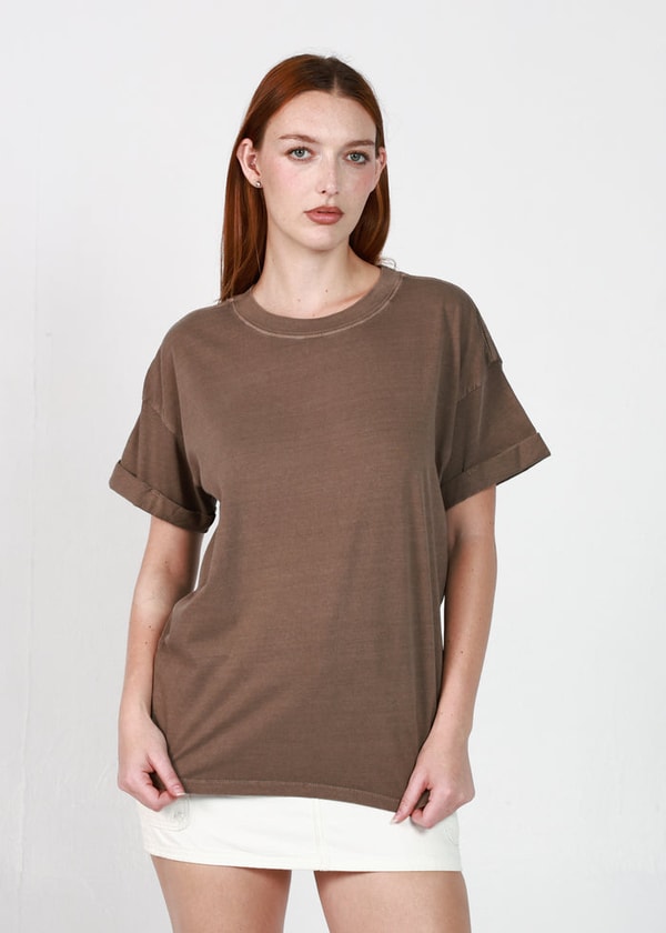 Girl Dangerous Espresso Brown Boyfriend Tee Review