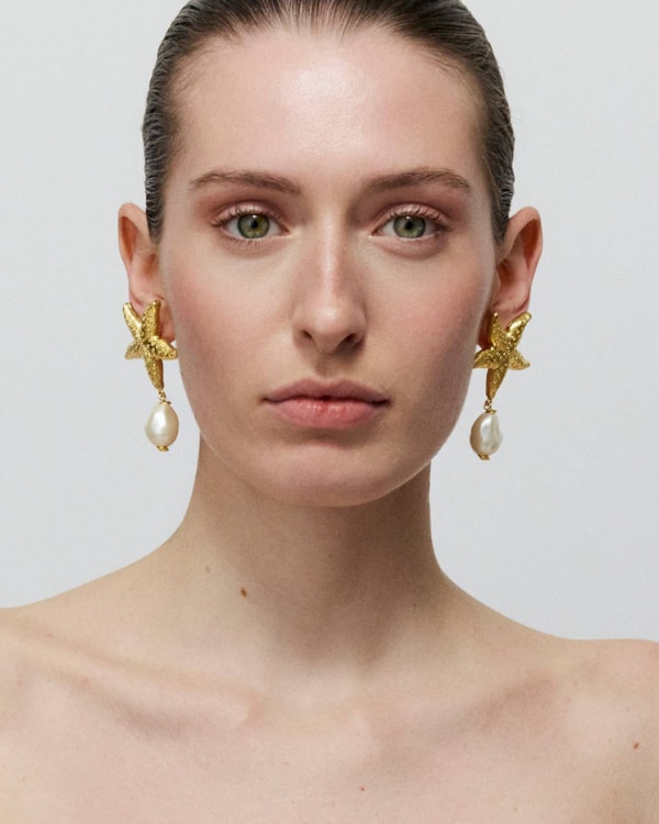 Glambou Starfish Pearl Earring Gold Bewertungen