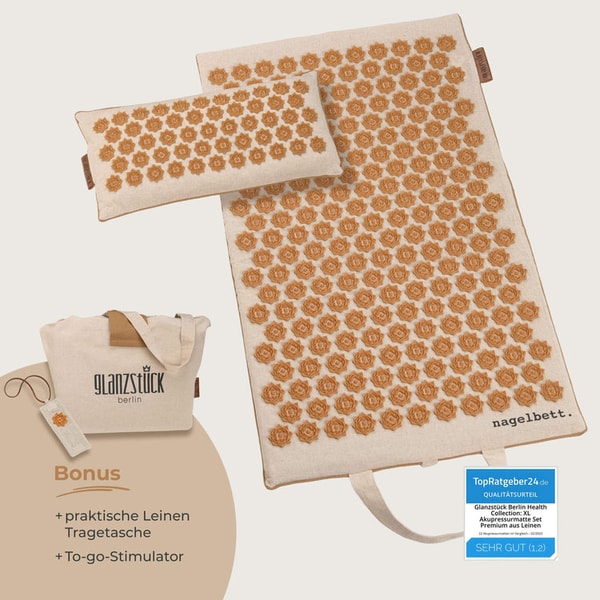 Glanzst&uuml;ck Berlin Akupressurmatte Premium Set ORIGINAL Bewertung