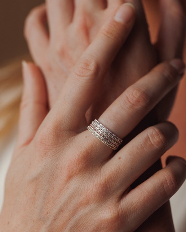 GLDN Silver Aura Birthstone Stacking Ring Review
