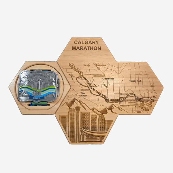 Gloryboard Calgary Marathon Medal Display Review