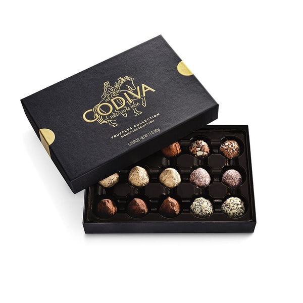 GODIVA Signature Chocolate Truffles Gift Box, 15pc. Review