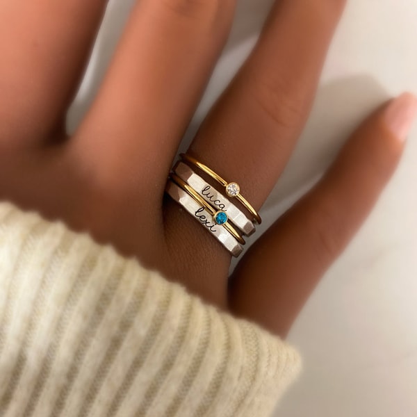Going Golden The Willow Stacking Name Ring Set Review