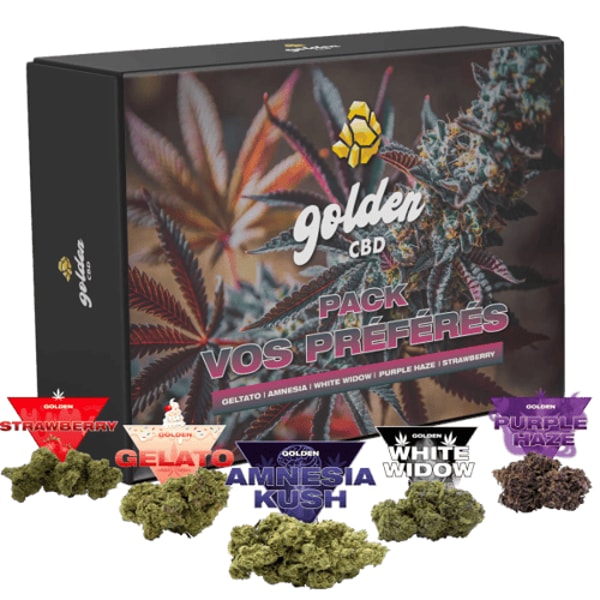 Golden CBD Pack Vos Pr&eacute;f&eacute;r&eacute;s Avis