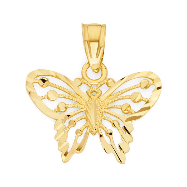 Golden Fire Jewelry Solid Gold Butterfly Pendant Reviews