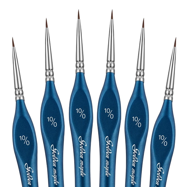 Golden Maple 10/0 Extra Fine Detail Miniature Paint Brush Set Reviews