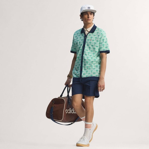 Golfposer adidas Golf Originals Knitted Button Up Clear Mint SS26 Reviews