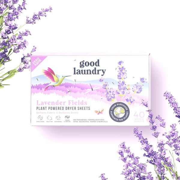 Good Laundry Lavender Fields Dryer Sheets Review